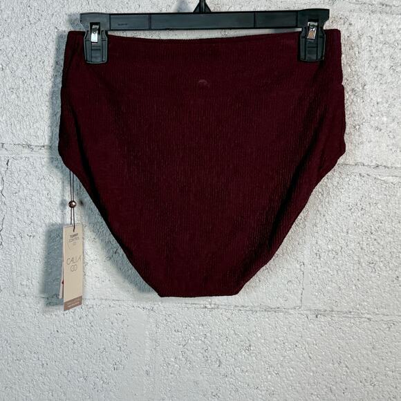 CALIA Women's Wide Banded High Rise Swim Bottoms sand XS - Picture 2 of 5